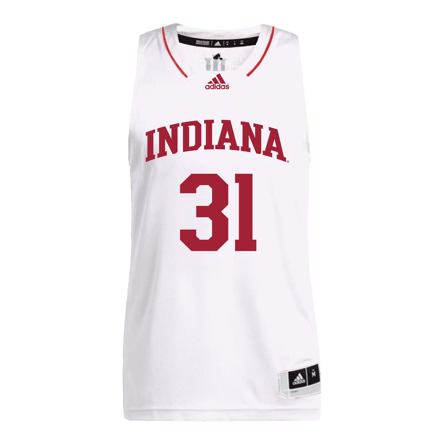 Indiana Hoosiers Adidas #31 Faith Wiseman Student Athlete White Basketball Jersey - Front View