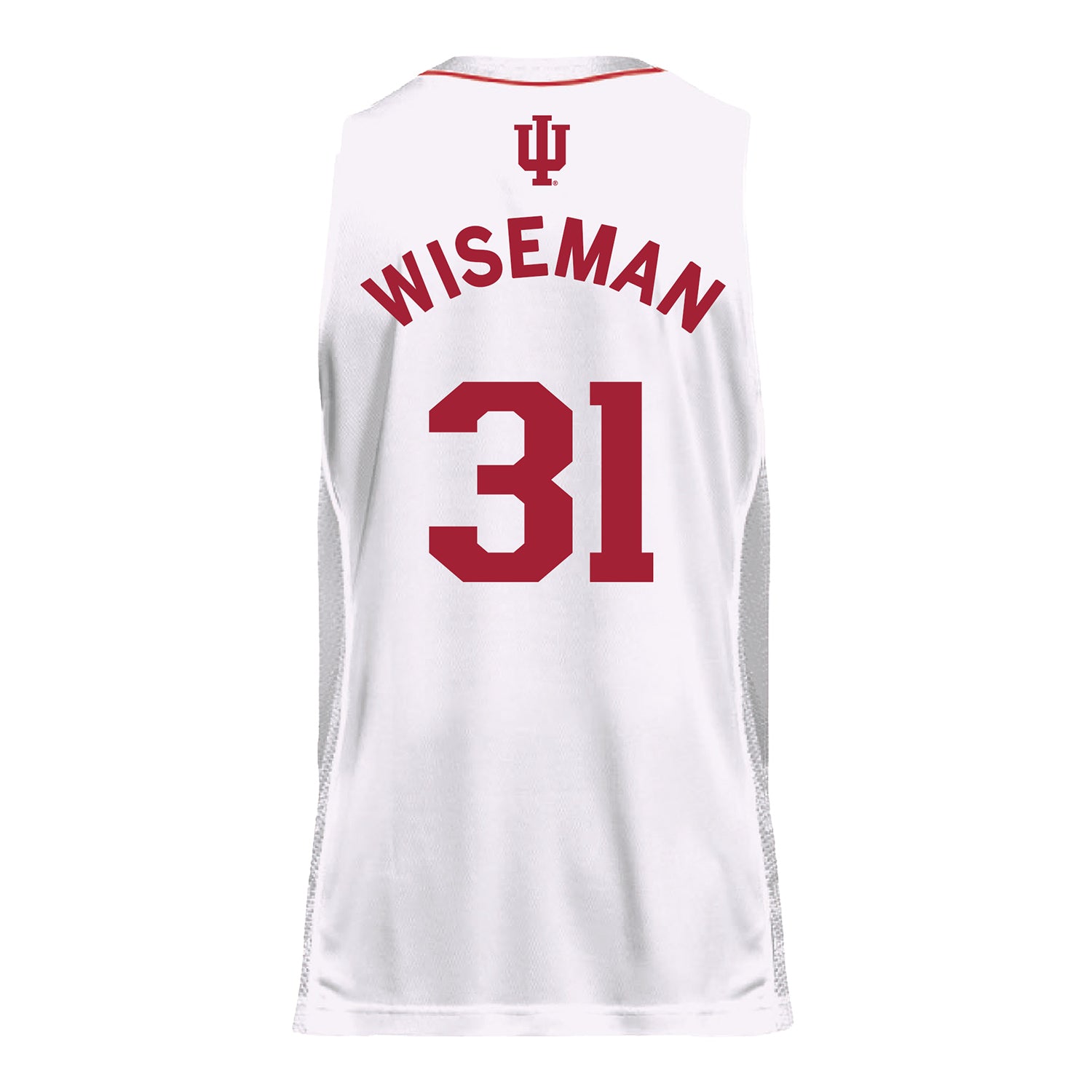 Indiana Hoosiers Adidas #31 Faith Wiseman Student Athlete White Basketball Jersey - Back view