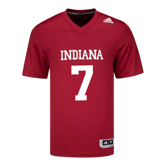 Indiana Hoosiers Adidas #7 Louis Moore Student Athlete Football Jersey - Front View