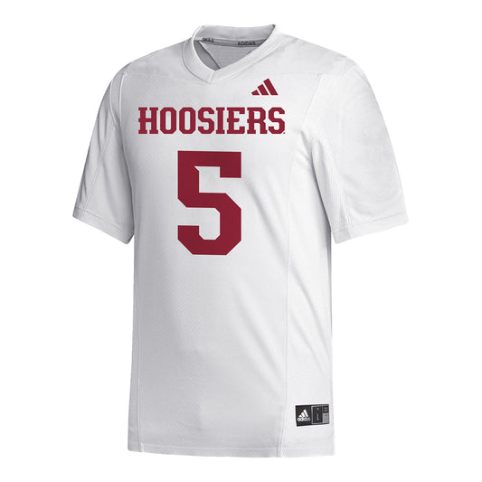 Indiana Hoosiers Adidas #5 D'Angelo Ponds Student Athlete White Football Jersey