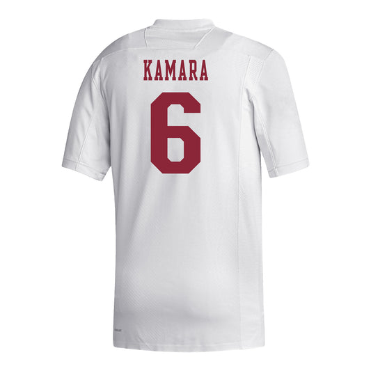 Indiana Hoosiers Adidas #6 Mikail Kamara Student Athlete White Football Jersey