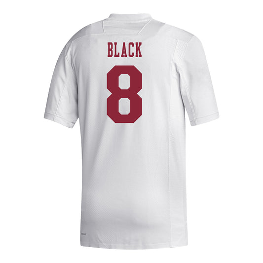 Indiana Hoosiers Adidas #8 Kaelon Black Student Athlete White Football Jersey
