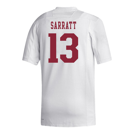 Indiana Hoosiers Adidas #13 Elijah Sarratt Student Athlete White Football Jersey