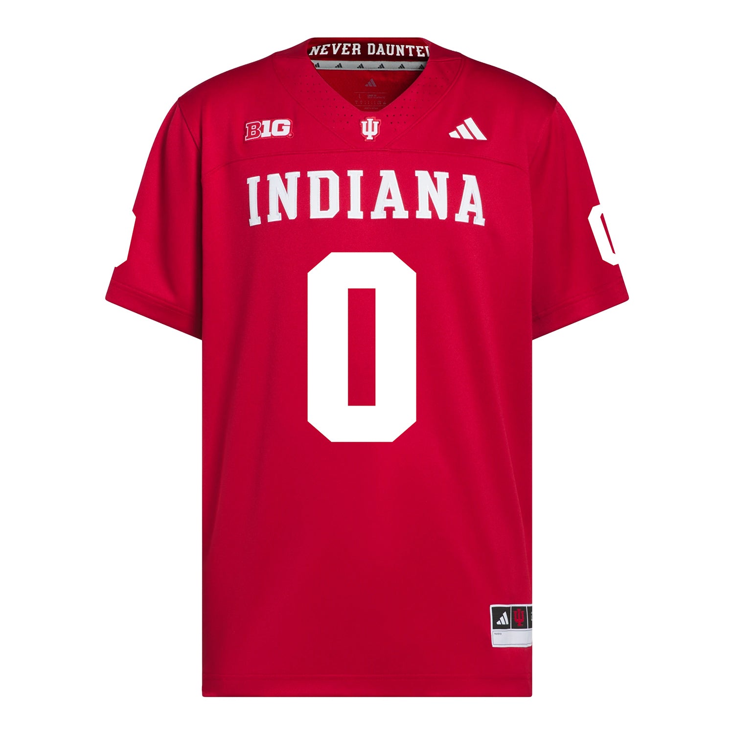 Indiana Hoosiers Adidas Football Student Athlete #0 Carson Williams Premier Football Jersey - Front View