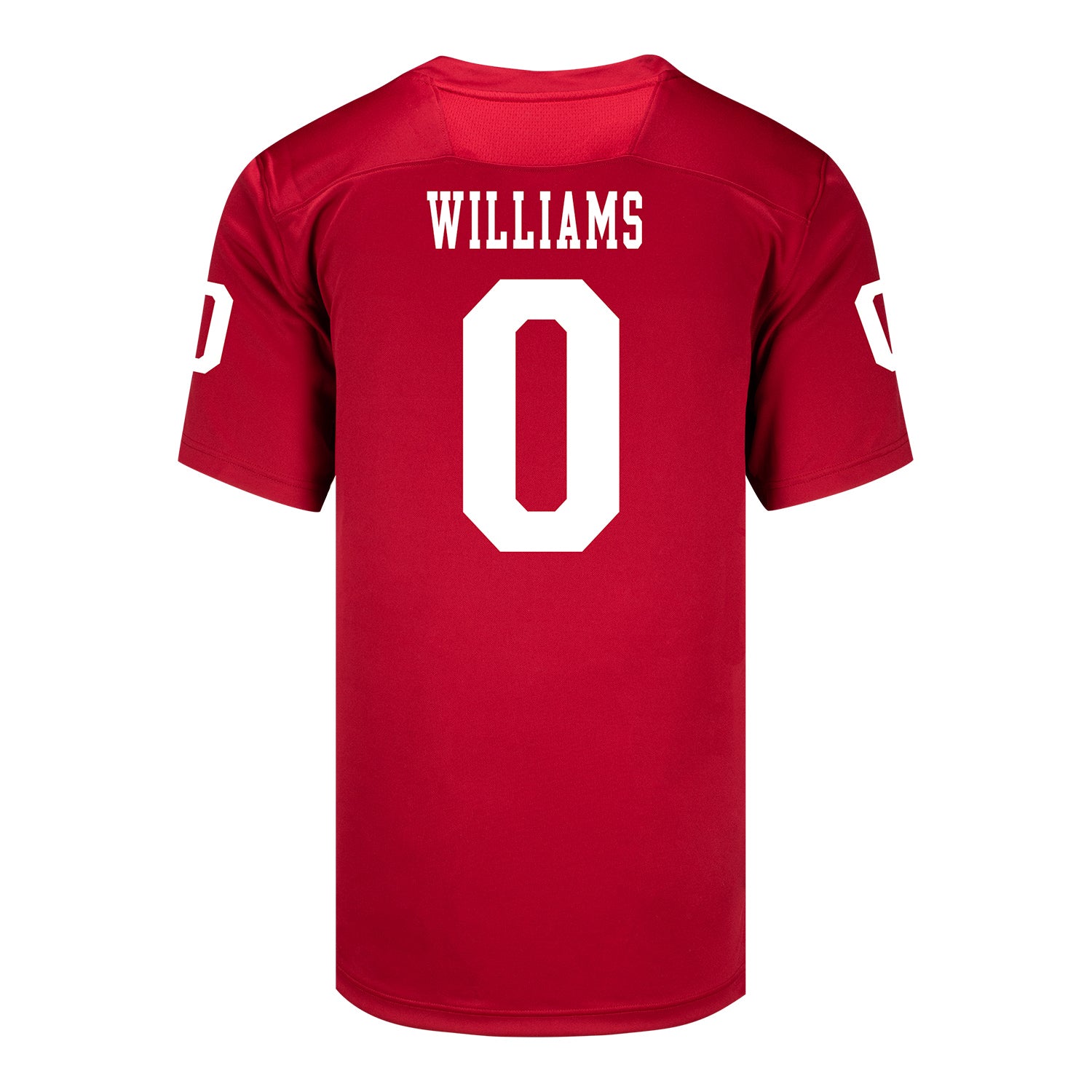 Indiana Hoosiers Adidas Football Student Athlete #0 Carson Williams Premier Football Jersey - Back View