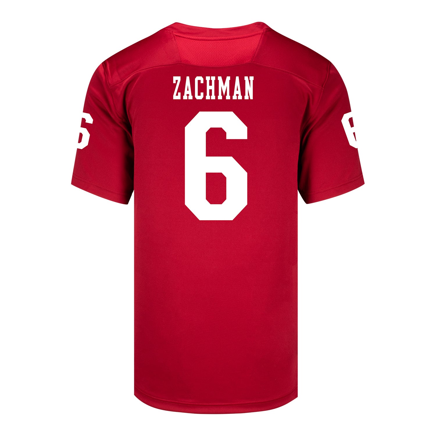 Indiana Hoosiers Adidas Football Student Athlete #6 Preston Zachman Premier Football Jersey - Back View
