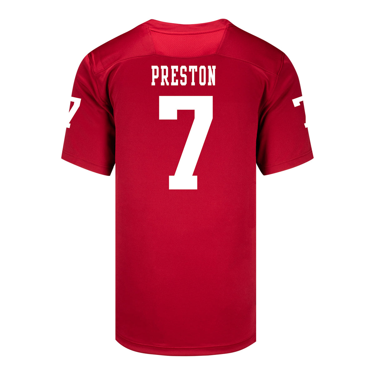 Indiana Hoosiers Adidas Football Student Athlete #7 Shazz Preston Premier Football Jersey - Back View