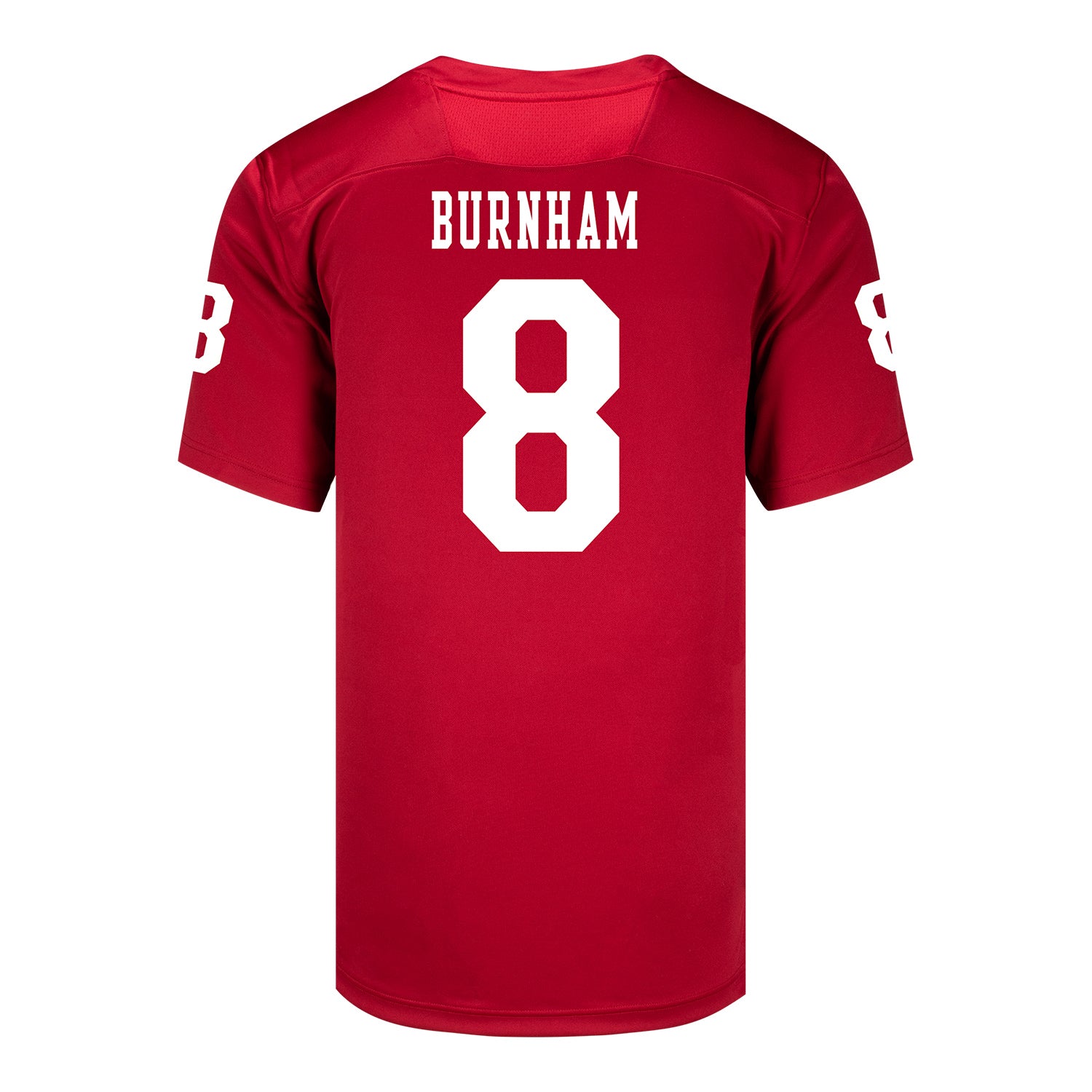 Indiana Hoosiers Adidas Football Student Athlete #8 Josh Burnham Premier Football Jersey - Back View