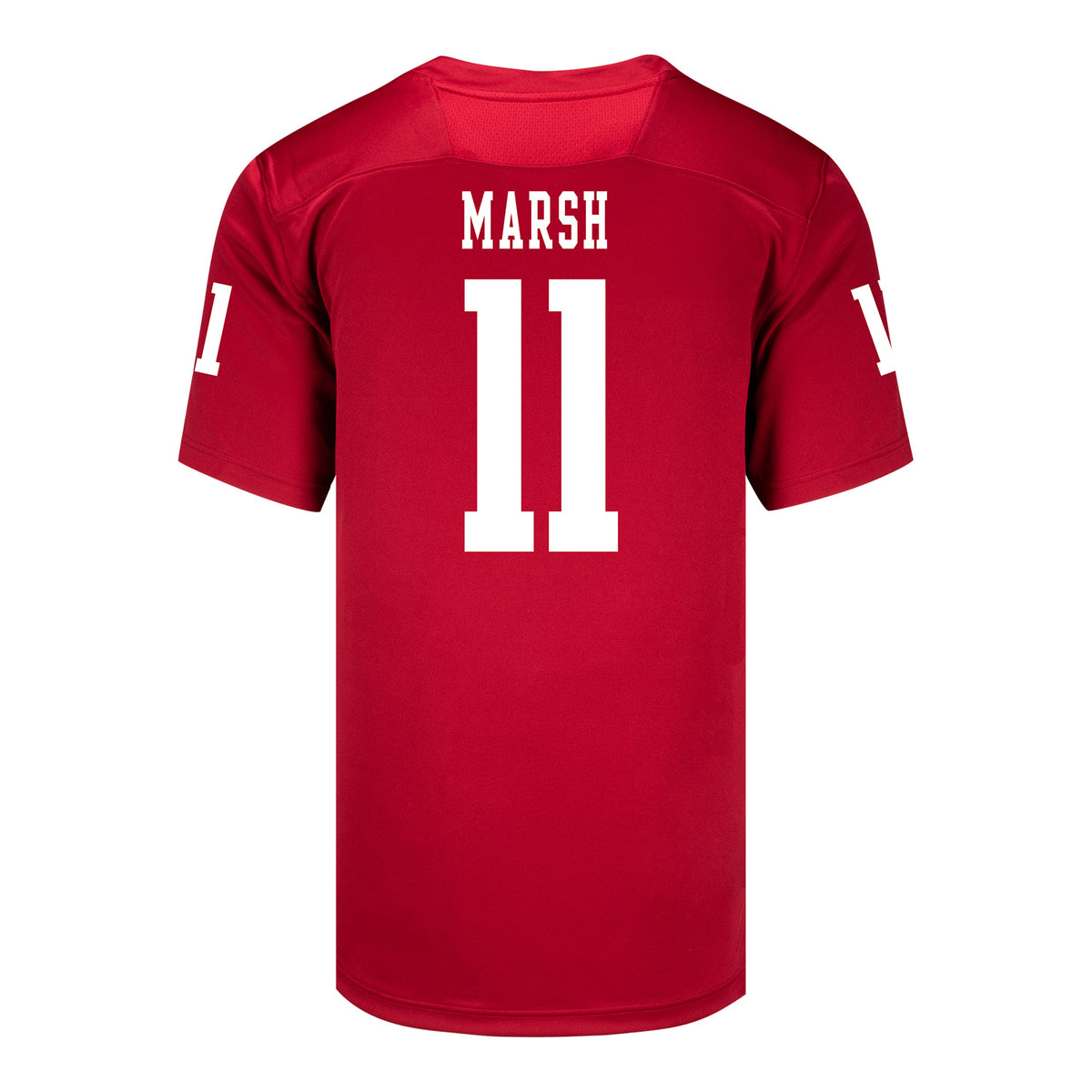 Indiana Hoosiers Adidas Football Student Athlete #11 Nick Marsh Premier Football Jersey - Back View