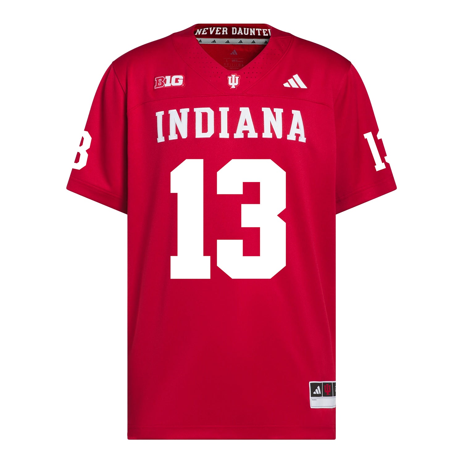 Indiana Hoosiers Adidas Football Student Athlete #13 Quan Sanks Premier Football Jersey