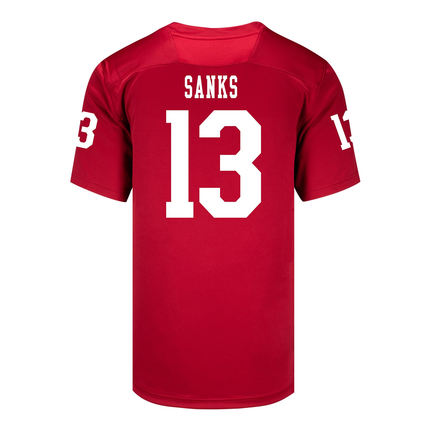 Indiana Hoosiers Adidas Football Student Athlete #13 Quan Sanks Premier Football Jersey