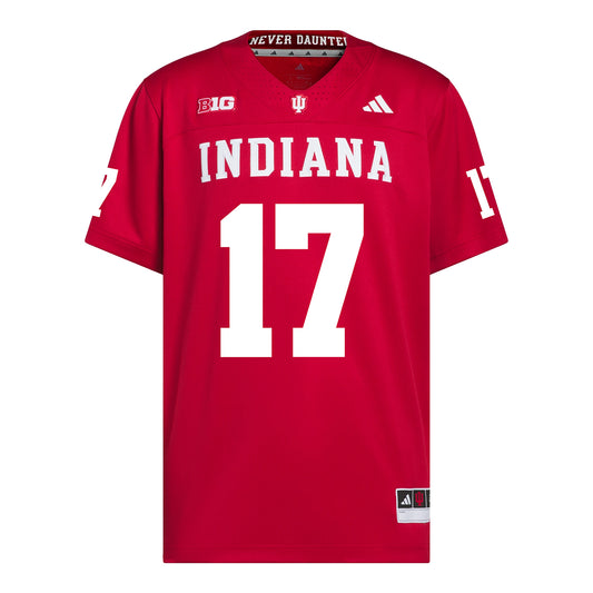 Indiana Hoosiers Adidas Football Student Athlete #17 Daniel Ndukwe Premier Football Jersey