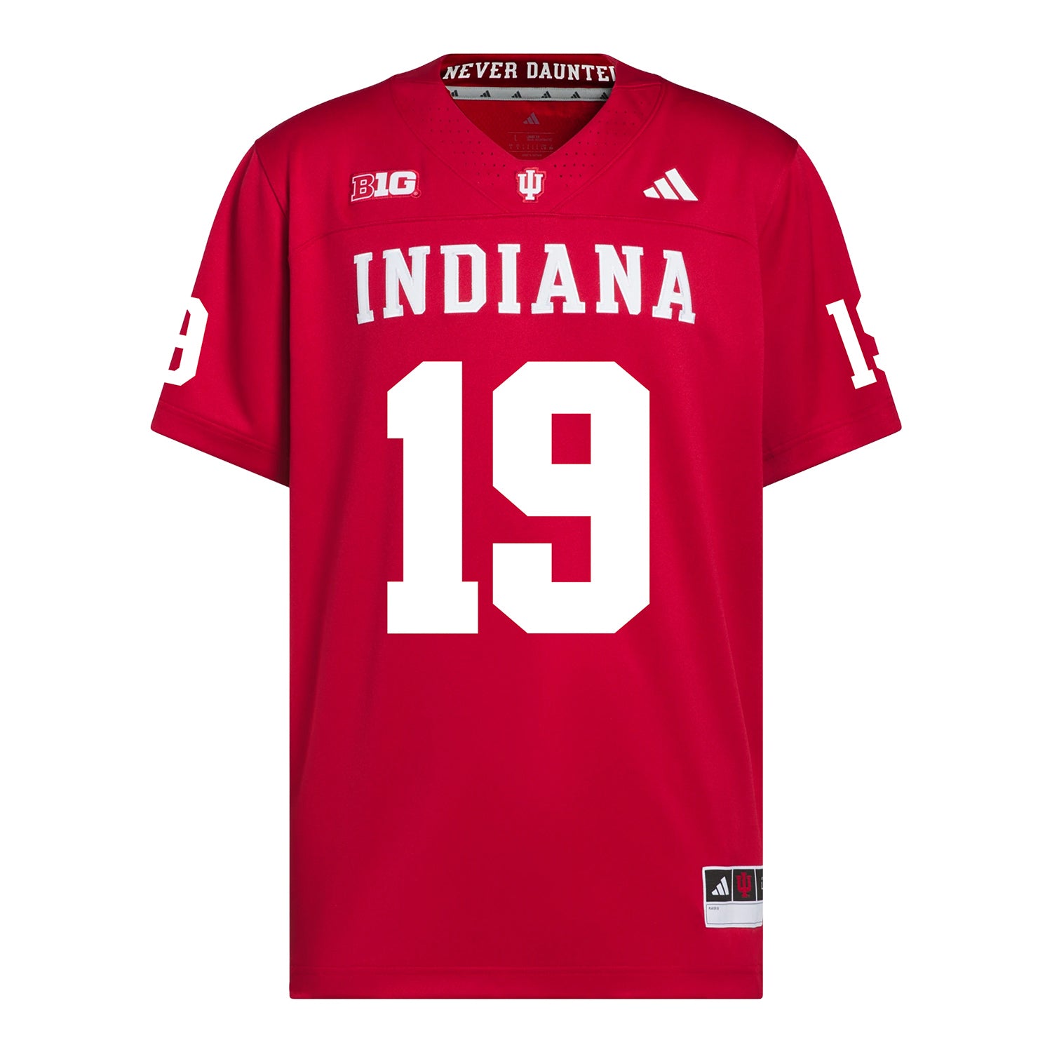 Indiana Hoosiers Adidas Football Student Athlete #19 Billy Gowers Premier Football Jersey