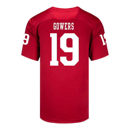Indiana Hoosiers Adidas Football Student Athlete #19 Billy Gowers Premier Football Jersey