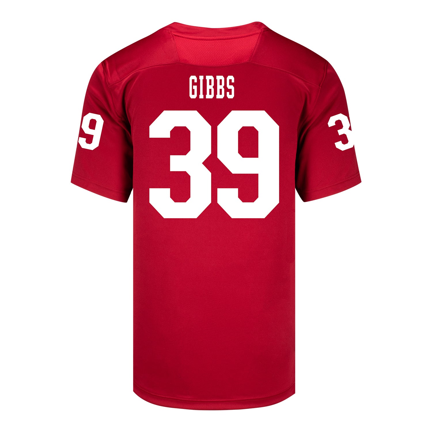 Indiana Hoosiers Adidas Football Student Athlete #39 Trevor Gibbs Premier Football Jersey - Back View