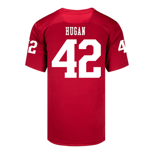 Indiana Hoosiers Adidas Football Student Athlete #42 Kevontay Hugan Premier Football Jersey