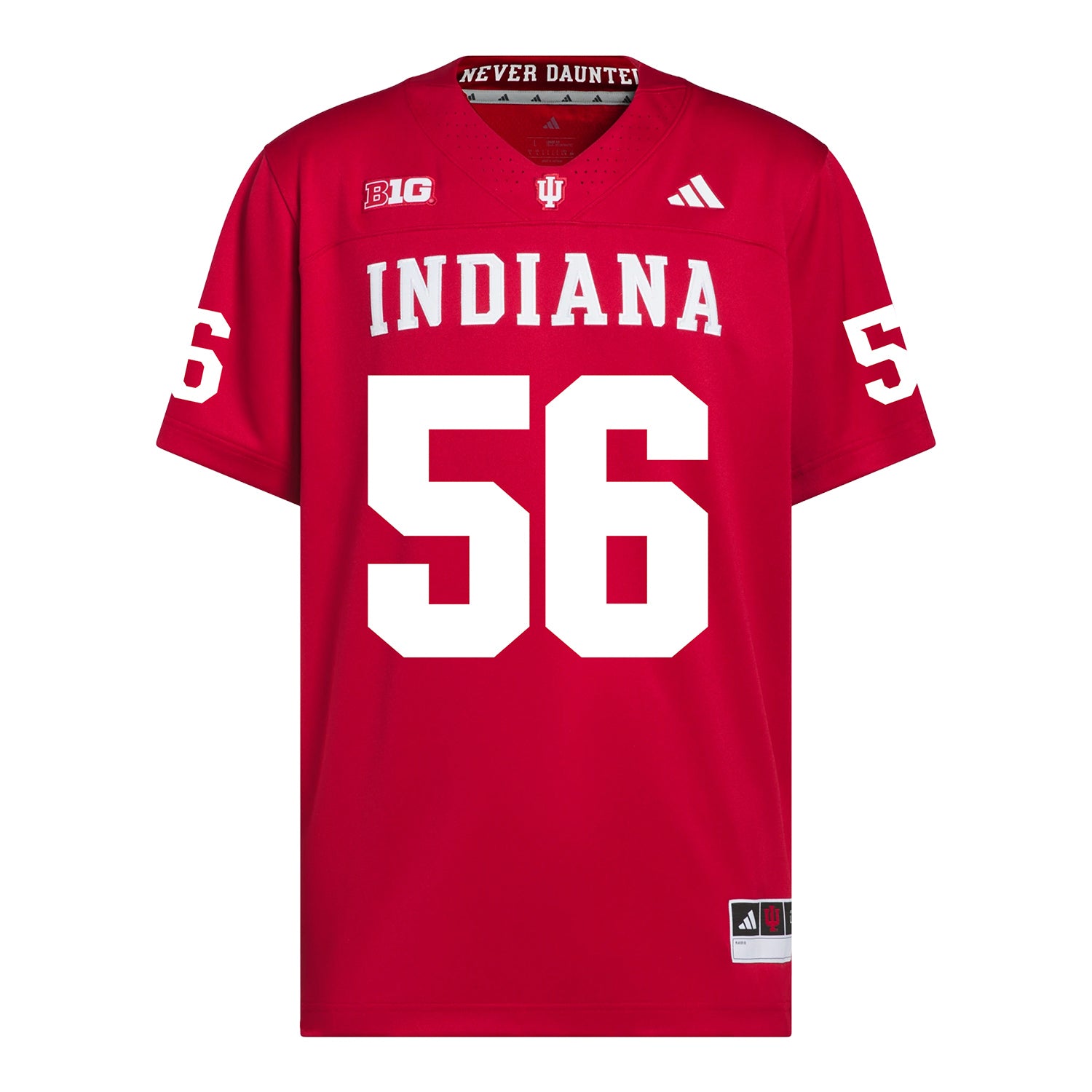Indiana Hoosiers Adidas Football Student Athlete #56 Joe Brunner Premier Football Jersey