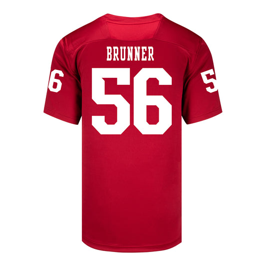 Indiana Hoosiers Adidas Football Student Athlete #56 Joe Brunner Premier Football Jersey