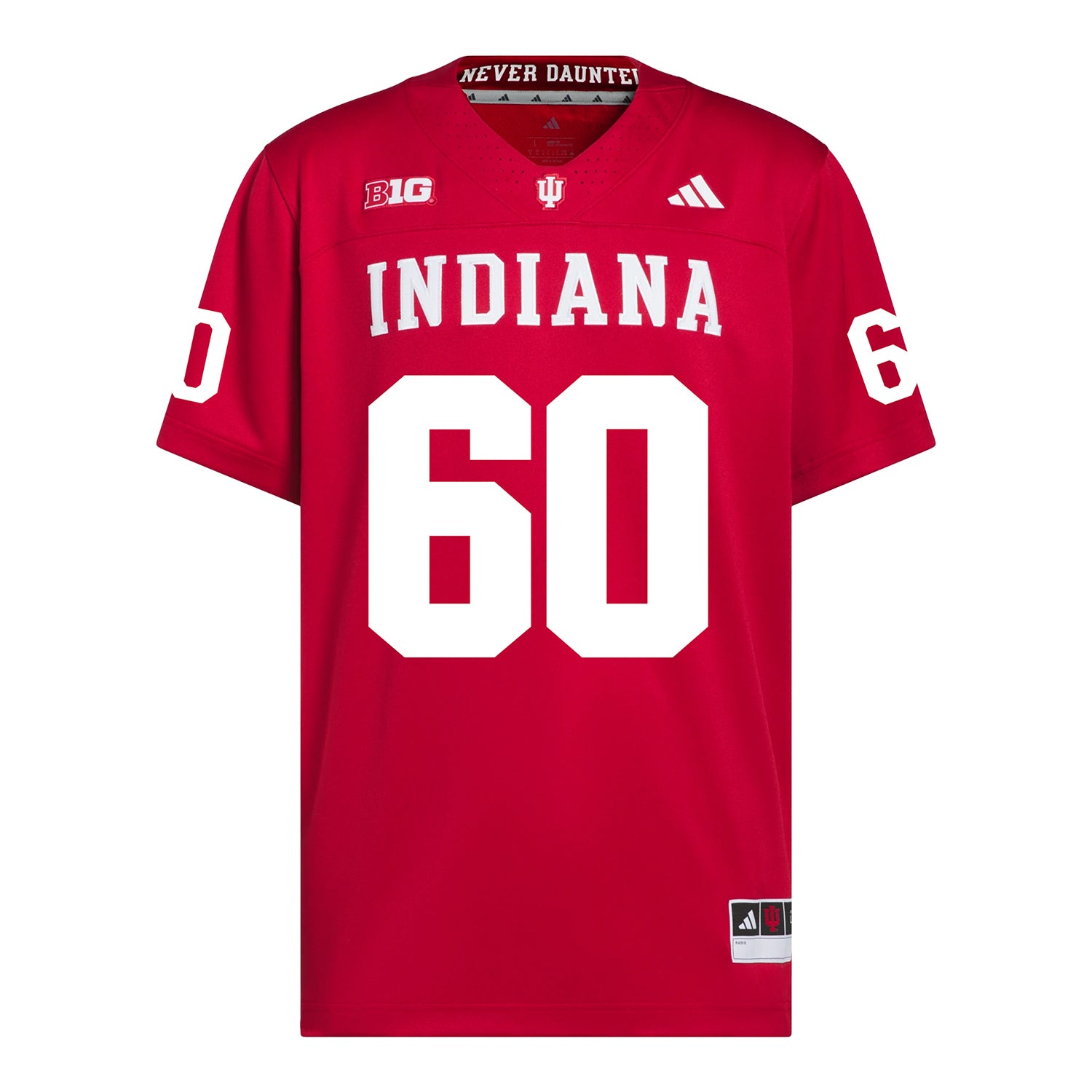 Indiana Hoosiers Adidas Football Student Athlete #60 CJ Scifres Premier Football Jersey - Front View