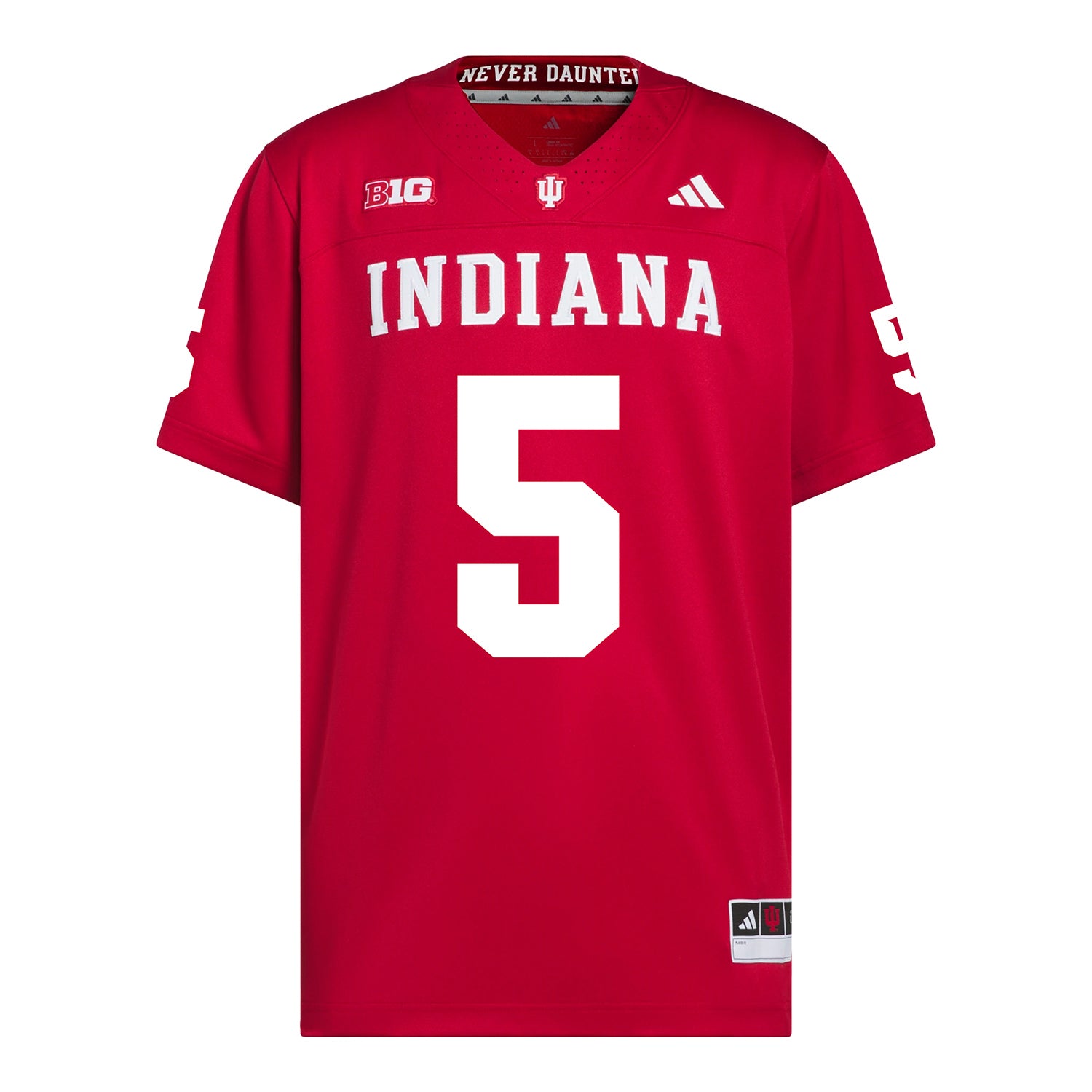 Indiana Hoosiers Adidas Football Student Athlete #9 Lavar Keys Premier Football Jersey - Front View