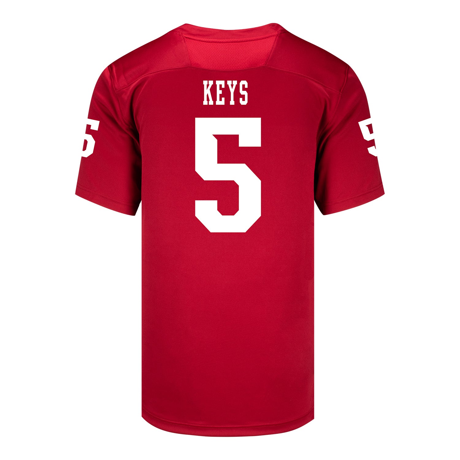 Indiana Hoosiers Adidas Football Student Athlete #9 Lavar Keys Premier Football Jersey - Back View