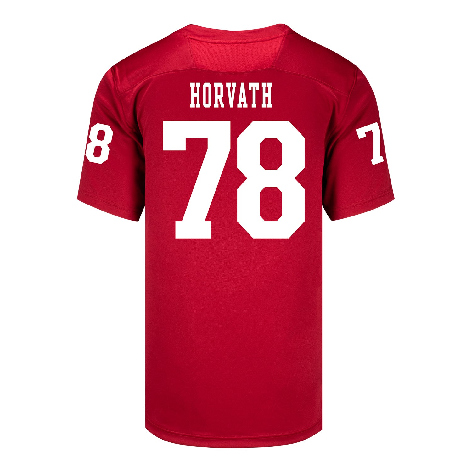 Indiana Hoosiers Adidas Football Student Athlete #78 Prescott Horvath Premier Football Jersey