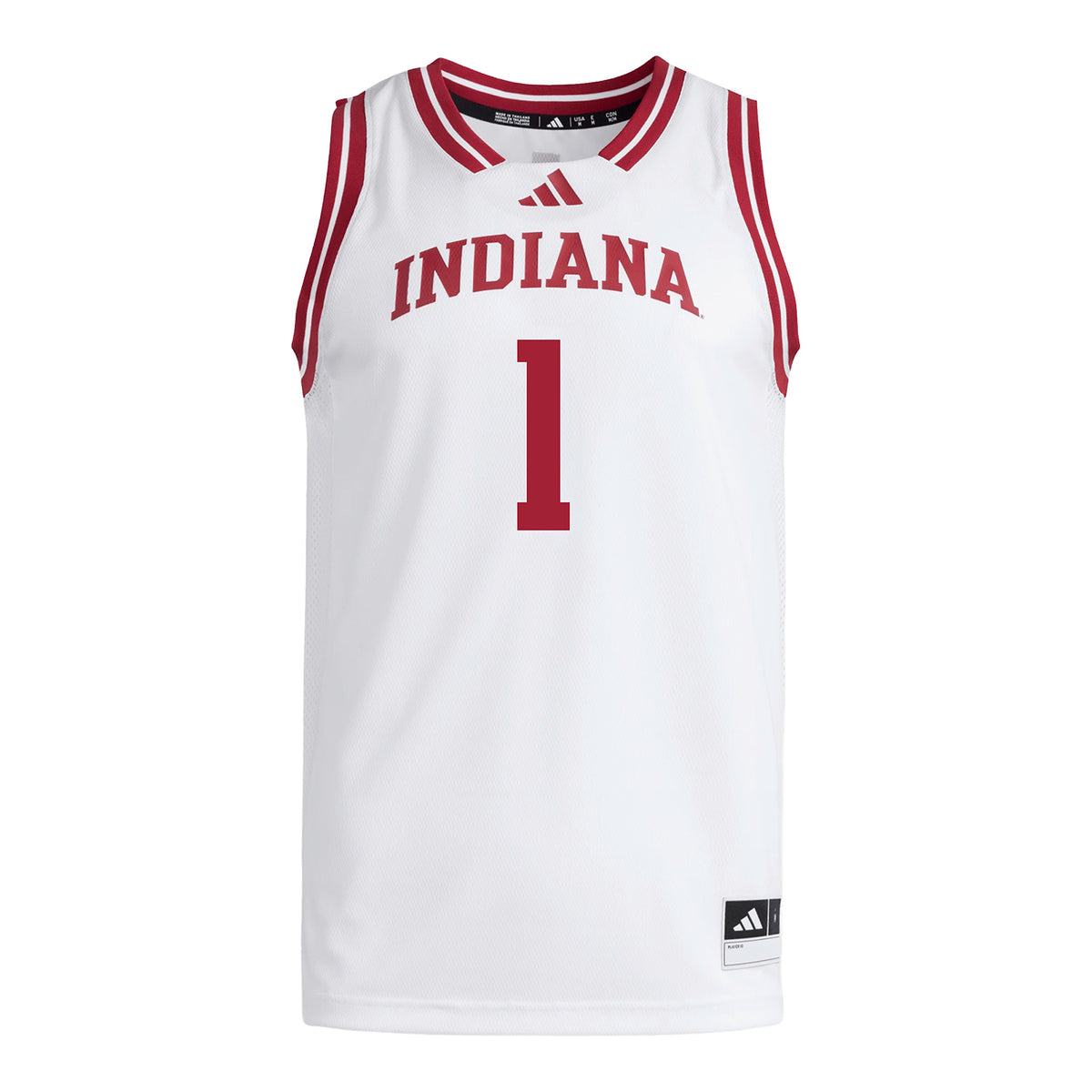 Indiana Hoosiers Adidas #1 Darren Harris Student Athlete White Basketball Jersey
