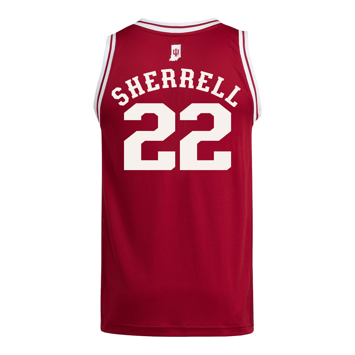 Indiana Hoosiers Adidas #22 Aiden Sherrell Student Athlete Crimson Basketball Jersey