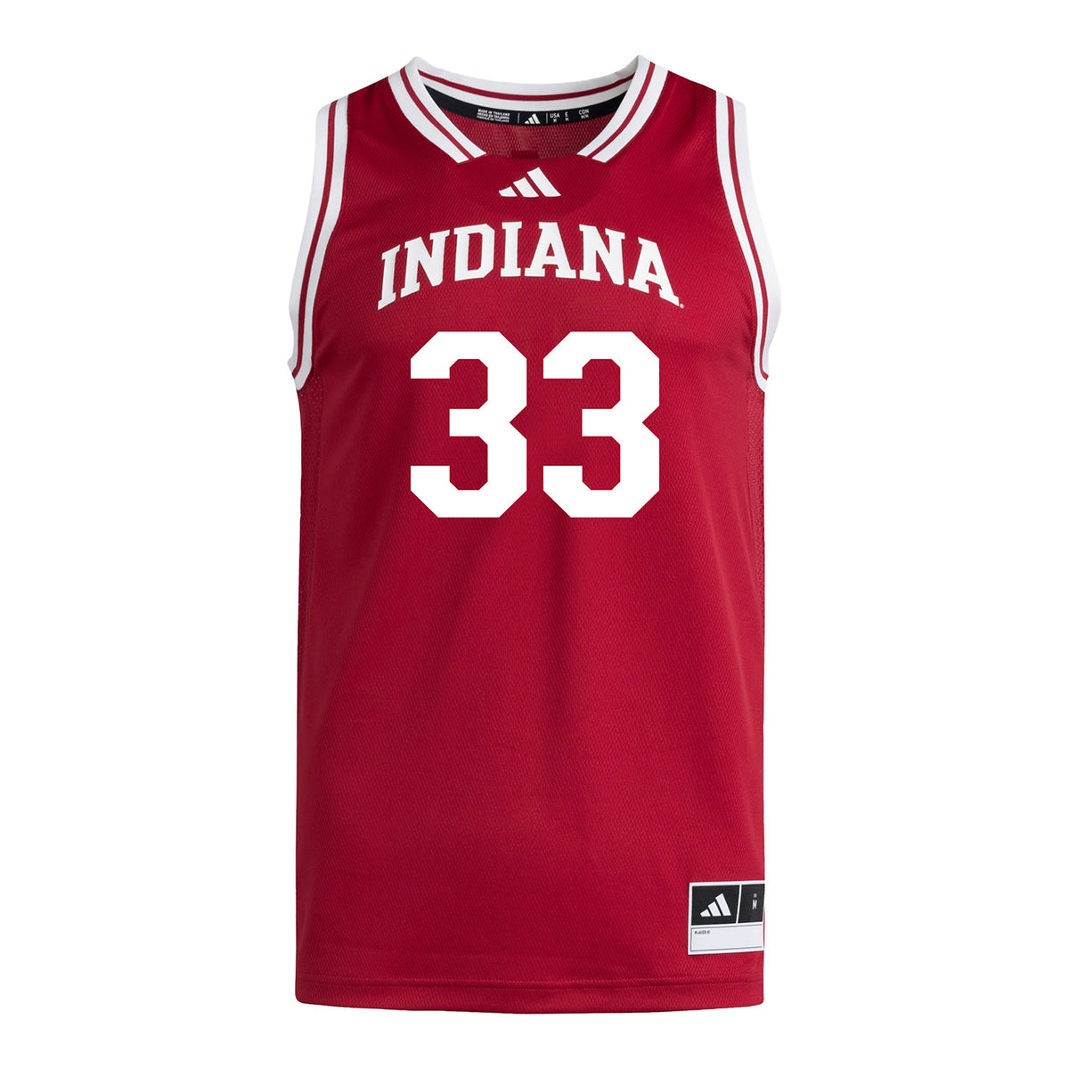 Indiana Hoosiers Adidas #33 Ben Winker Student Athlete Crimson Basketball Jersey