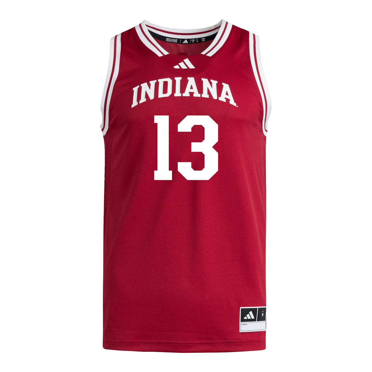 Indiana Hoosiers Adidas #13 Ashlinn James Student Athlete Crimson Basketball Jersey