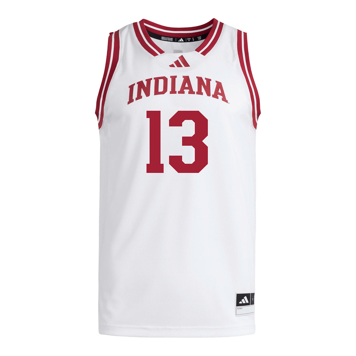 Indiana Hoosiers Adidas #13 Ashlinn James Student Athlete White Basketball Jersey