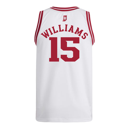 Indiana Hoosiers Adidas #15 Alisa Williams Student Athlete White Basketball Jersey