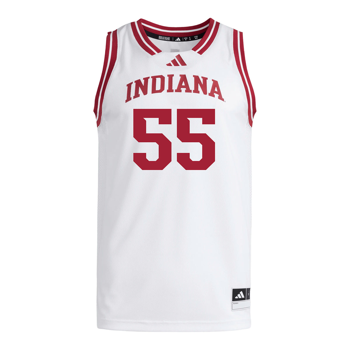 Indiana Hoosiers Adidas #55 Addison Nyemchek Student Athlete White Basketball Jersey