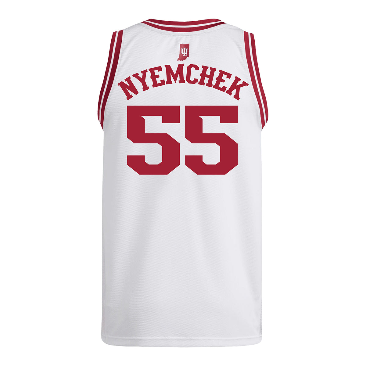 Indiana Hoosiers Adidas #55 Addison Nyemchek Student Athlete White Basketball Jersey