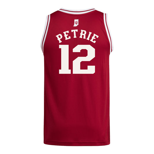 Indiana Hoosiers Adidas #12 Jessica Petrie Student Athlete Crimson Basketball Jersey