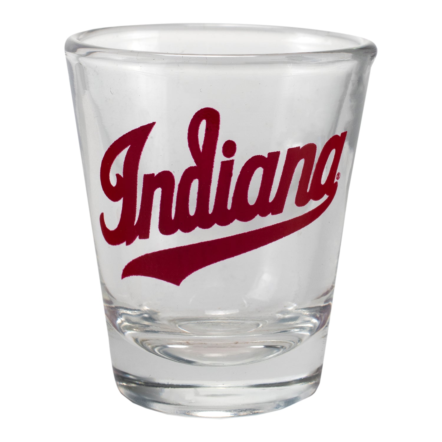 Indiana Hoosiers Script Shot Glass - Front View