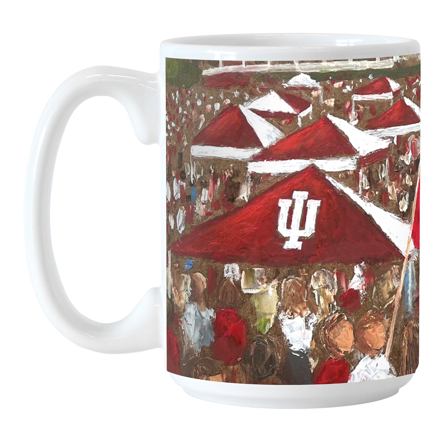 Indiana Hoosiers Full Wrap Sublimated Mug - Front View