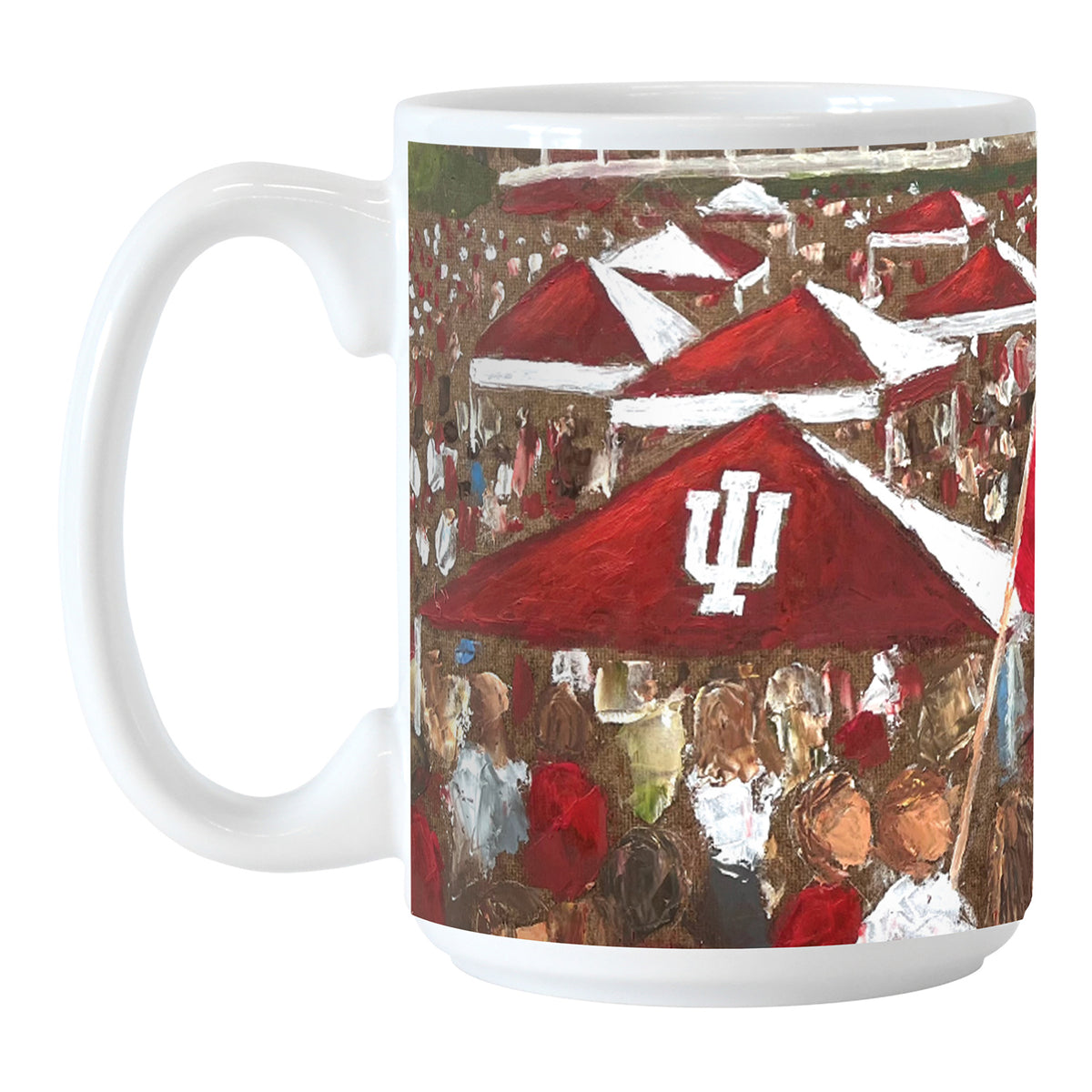 Indiana Hoosiers Full Wrap Sublimated Mug - Front View
