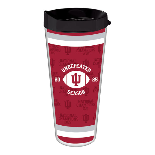 Indiana Hoosiers Indigo Falls 2025 College Football Playoff Champs Tumbler