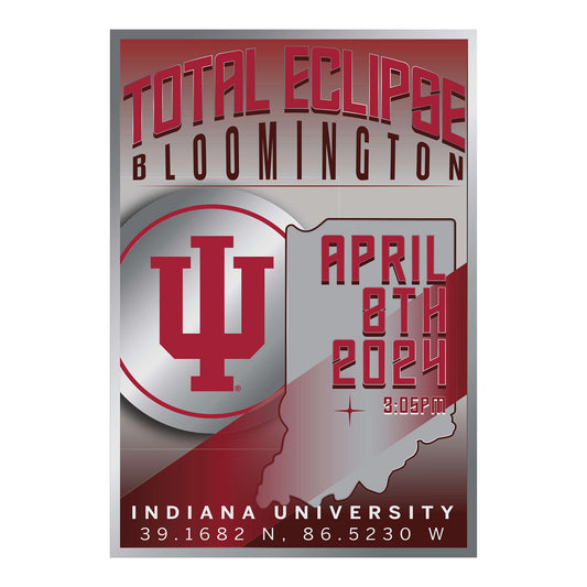Indiana Hoosiers 3X5 Total Solar Eclipse Decal