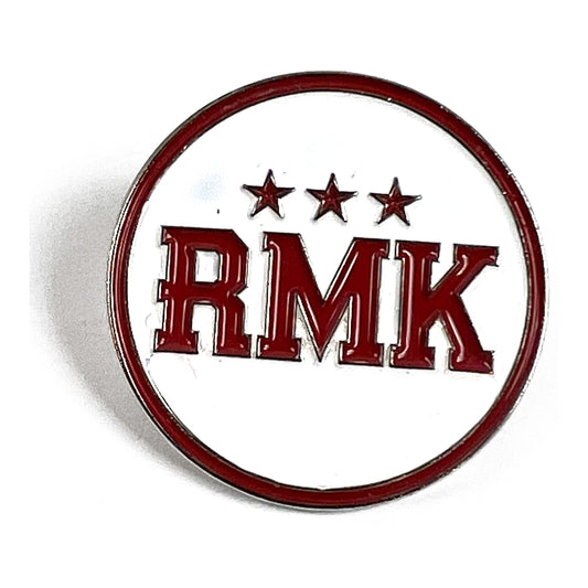 Bob Knight "RMK" Hatpin - Front View
