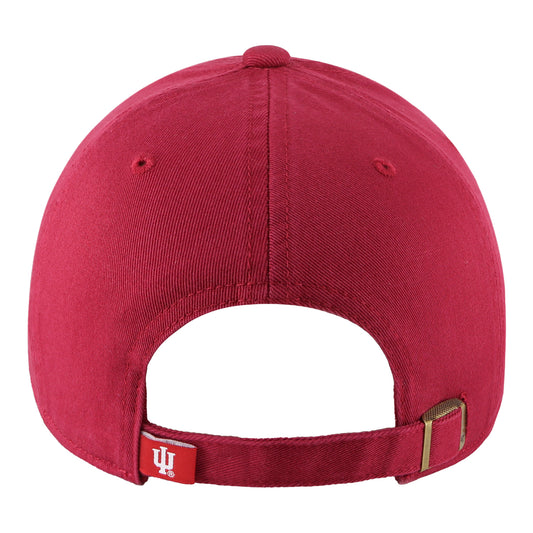Ladies Indiana Hoosiers Sidney Wordmark Crimson Adjustable Hat - Back View