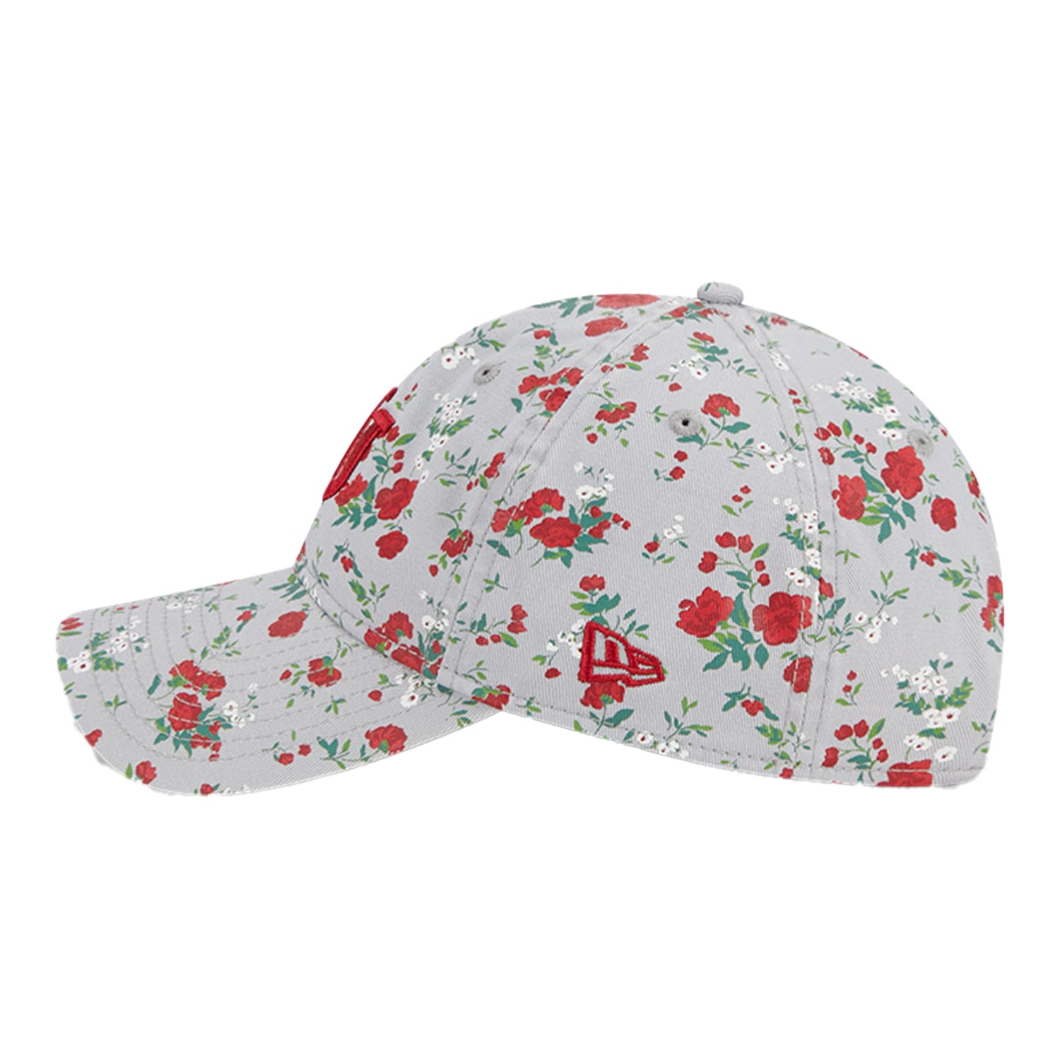 Ladies Indiana Hoosiers Bouquets Grey Adjustable Hat - Left View