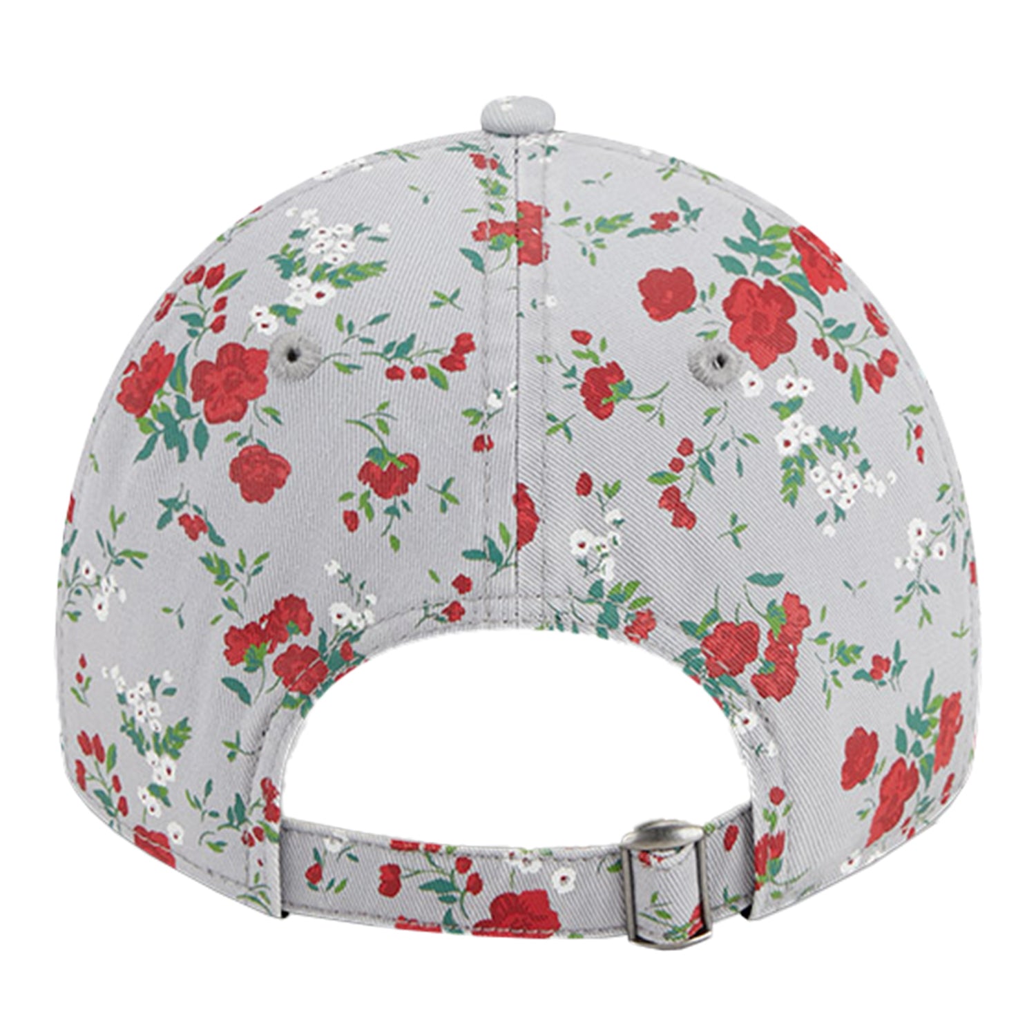 Ladies Indiana Hoosiers Bouquets Grey Adjustable Hat - Back View
