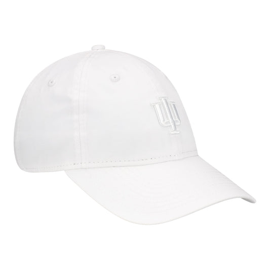 Indiana Hoosiers Ladies Functional Pony Tail White Hat - Left View
