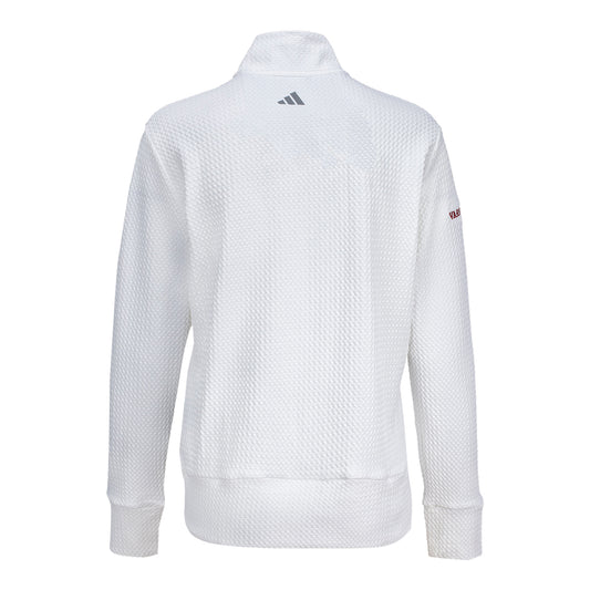 Indiana University Varsity Club Ladies White Script Full Zip Pullover