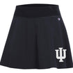 Ladies Indiana Hoosiers Fan Black Skirt - Front View