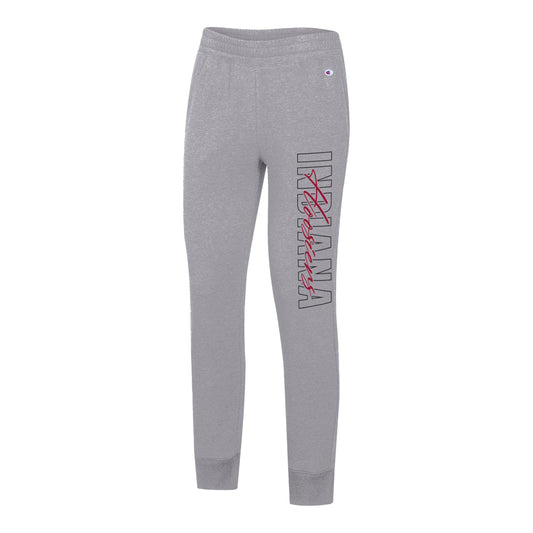 Women's Concepts Sport Gray Indiana Hoosiers Mainstream Knit Jogger Pants Size: Small