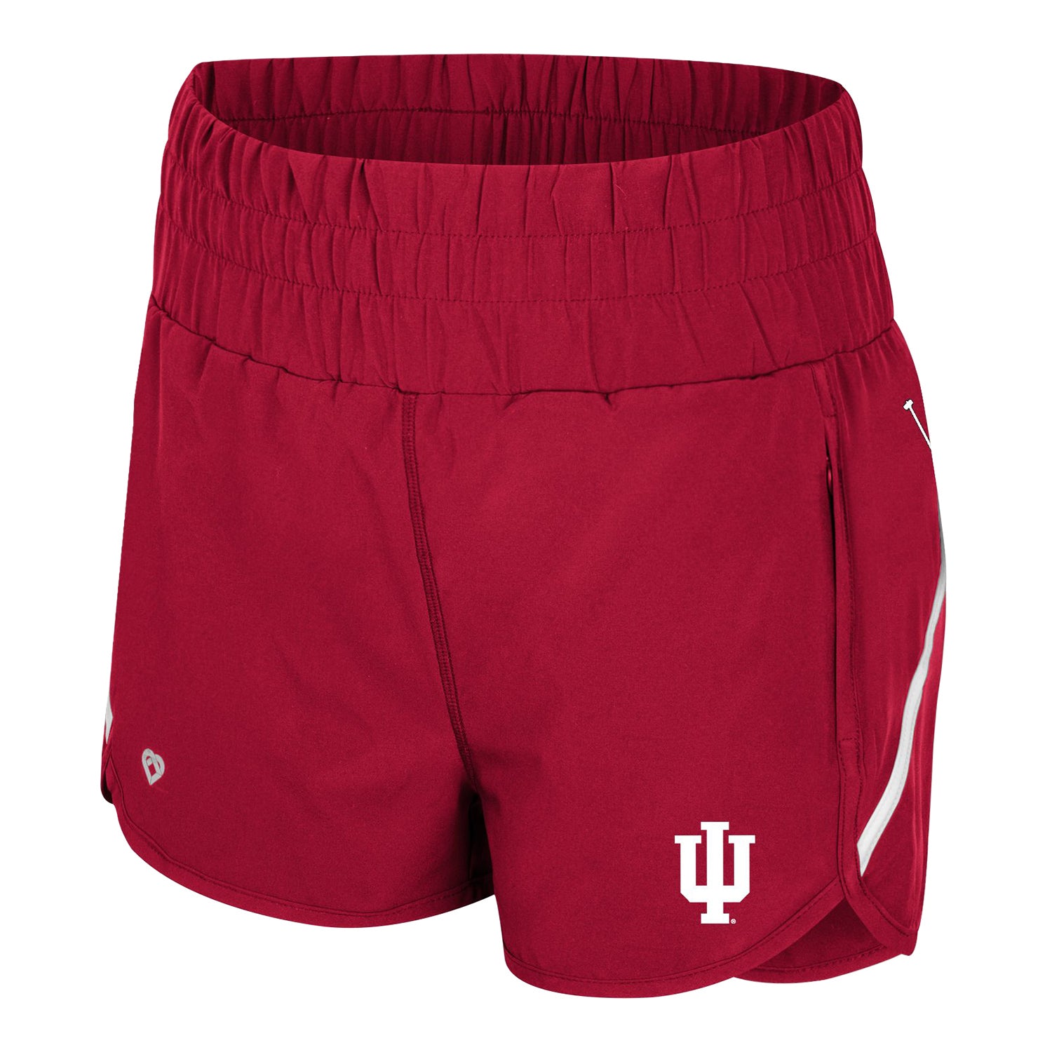 Indiana Hoosiers Women's Levitation High Waist Shorts - Front View