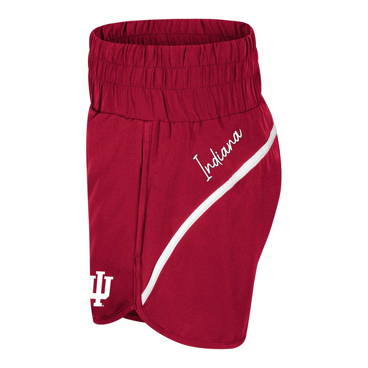 Indiana Hoosiers Women's Levitation High Waist Shorts - Side View